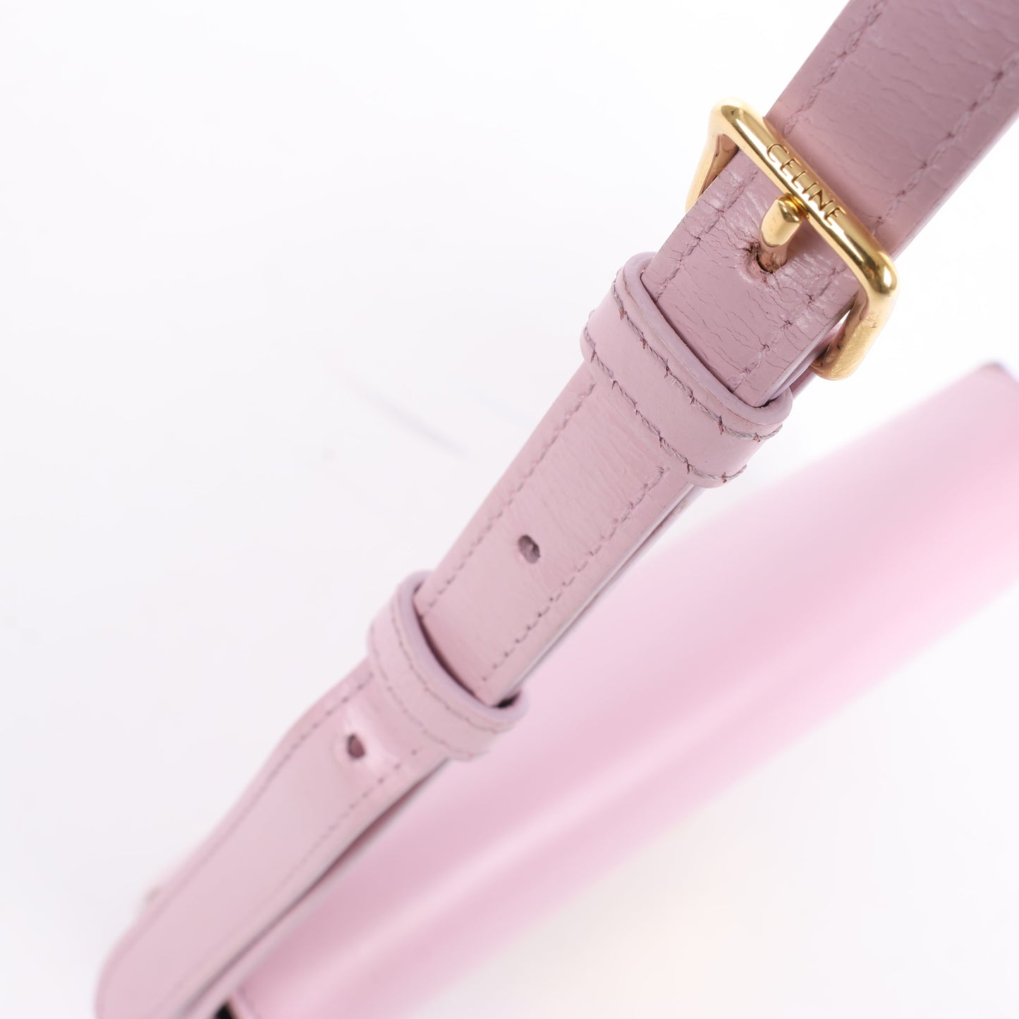 Celine Triomphe Smooth Leather Small Shoulder Bag in Pink