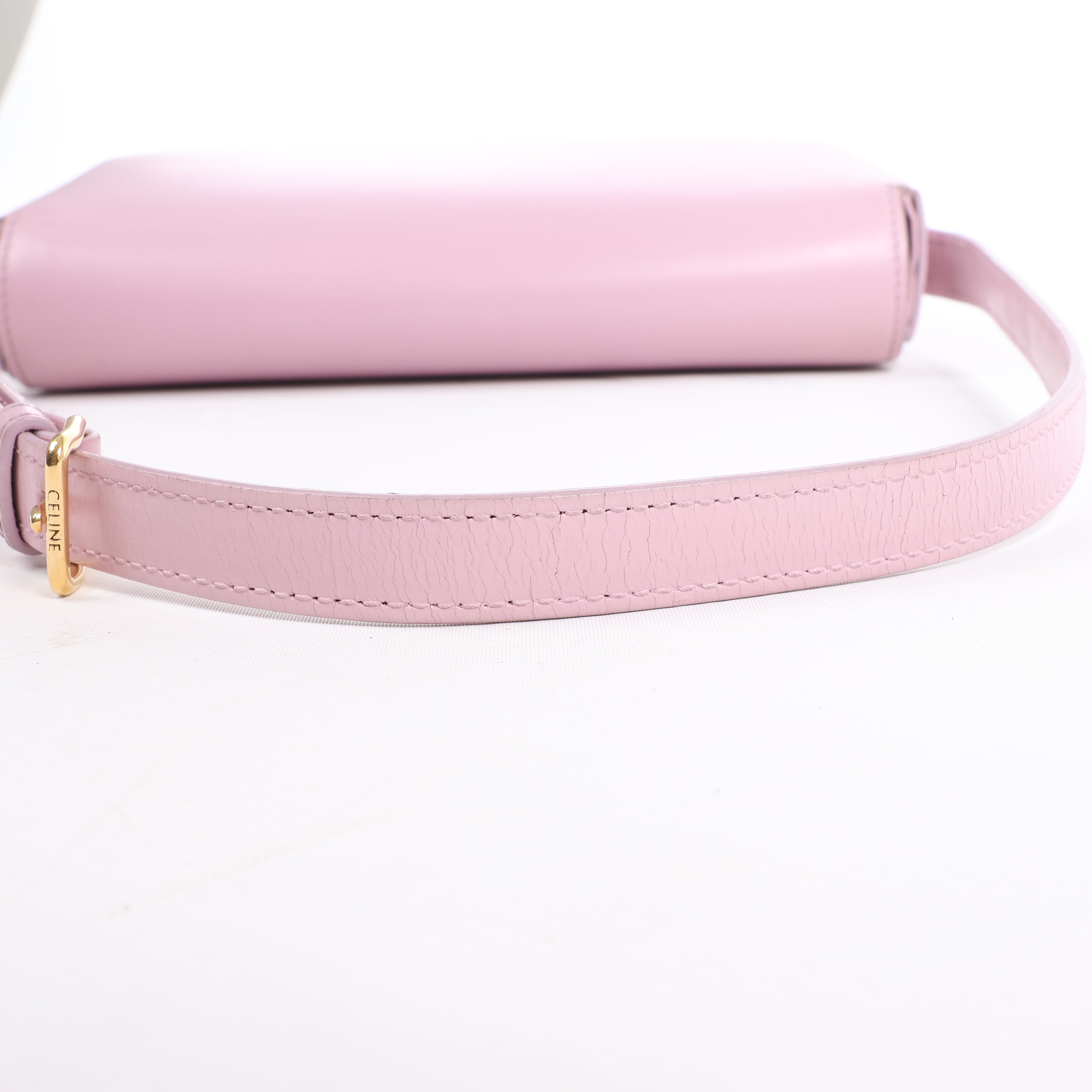 Celine Triomphe Smooth Leather Small Shoulder Bag in Pink