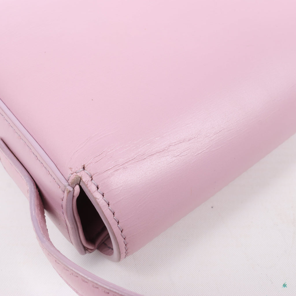 Celine Triomphe Smooth Leather Small Shoulder Bag in Pink