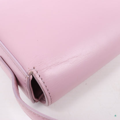 Celine Triomphe Smooth Leather Small Shoulder Bag in Pink