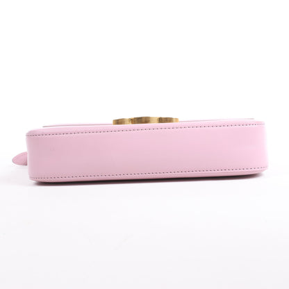Celine Triomphe Smooth Leather Small Shoulder Bag in Pink