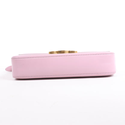 Celine Triomphe Smooth Leather Small Shoulder Bag in Pink
