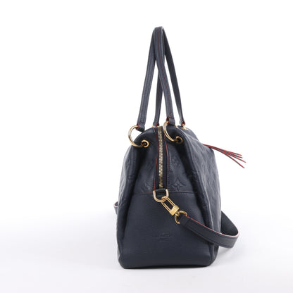 Louis Vuitton Monogram Empreinte Ponthieu Shoulder Bag in Navy