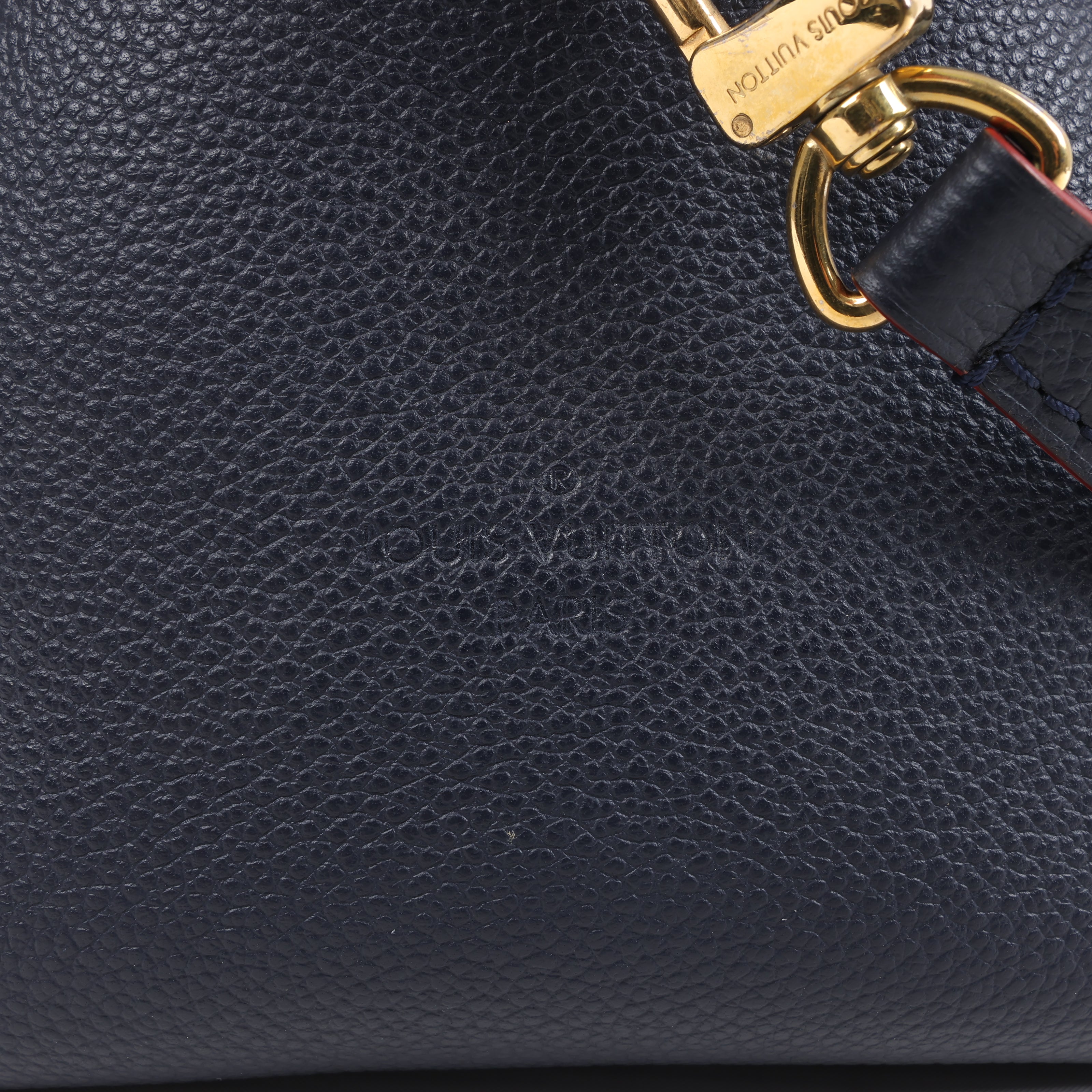 Louis Vuitton Monogram Empreinte Ponthieu Shoulder Bag in Navy