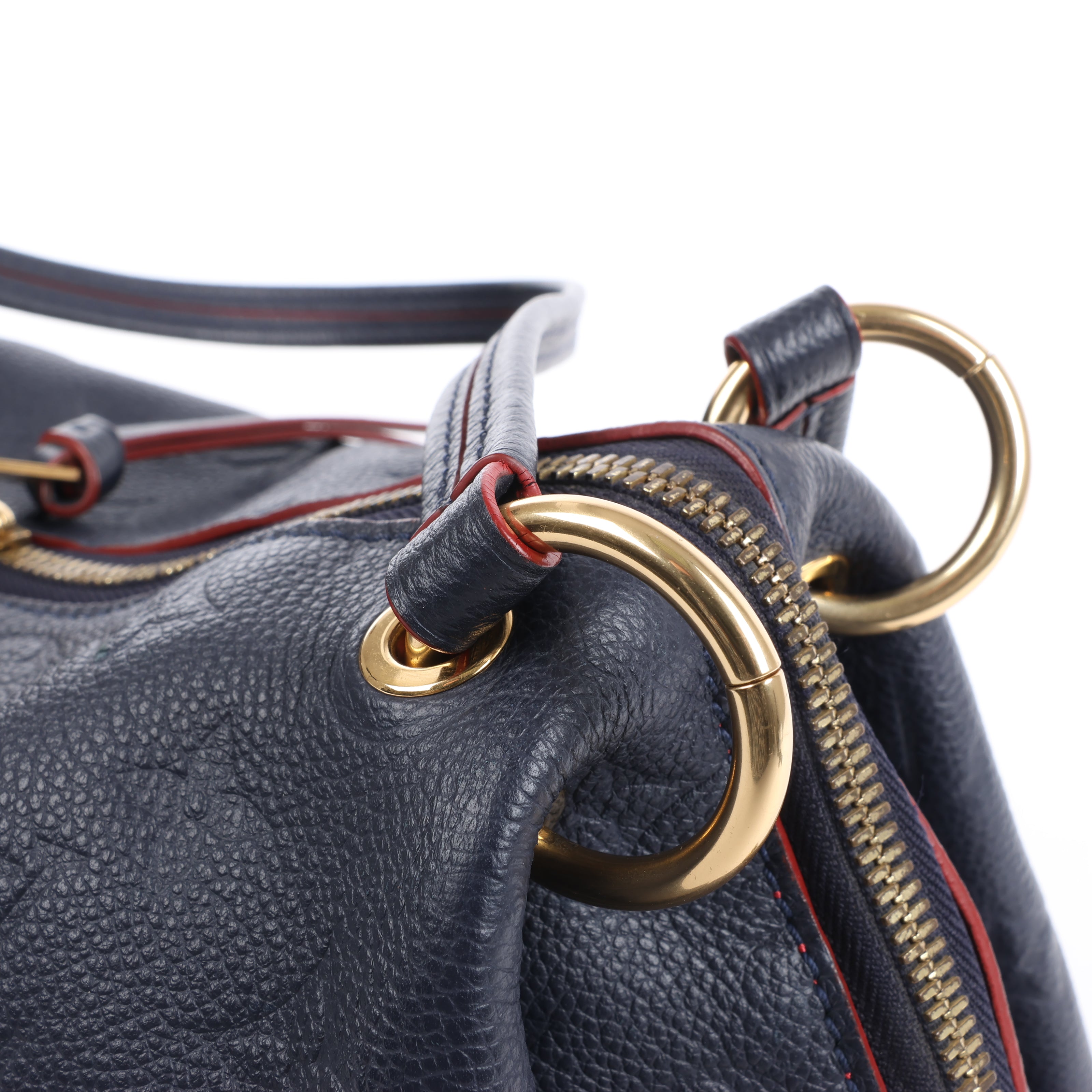 Louis Vuitton Monogram Empreinte Ponthieu Shoulder Bag in Navy