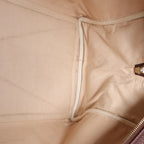 HERMES Victoria 43 Taurillon x Toile Travel Bag in Brown x Beige