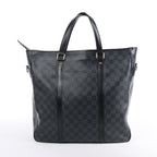 Louis Vuitton Damier Graphite Tadao Handbag in Black