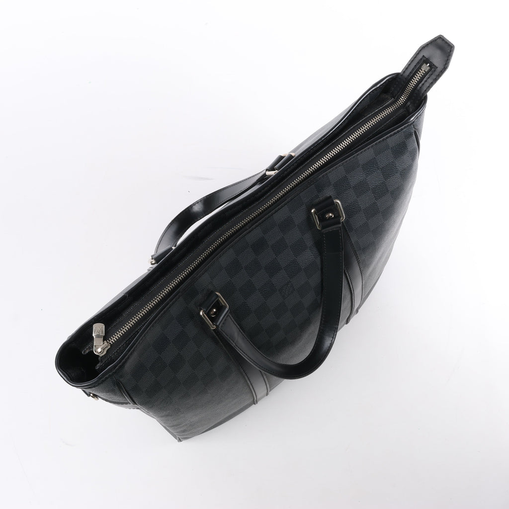 Louis Vuitton Damier Graphite Tadao Handbag in Black