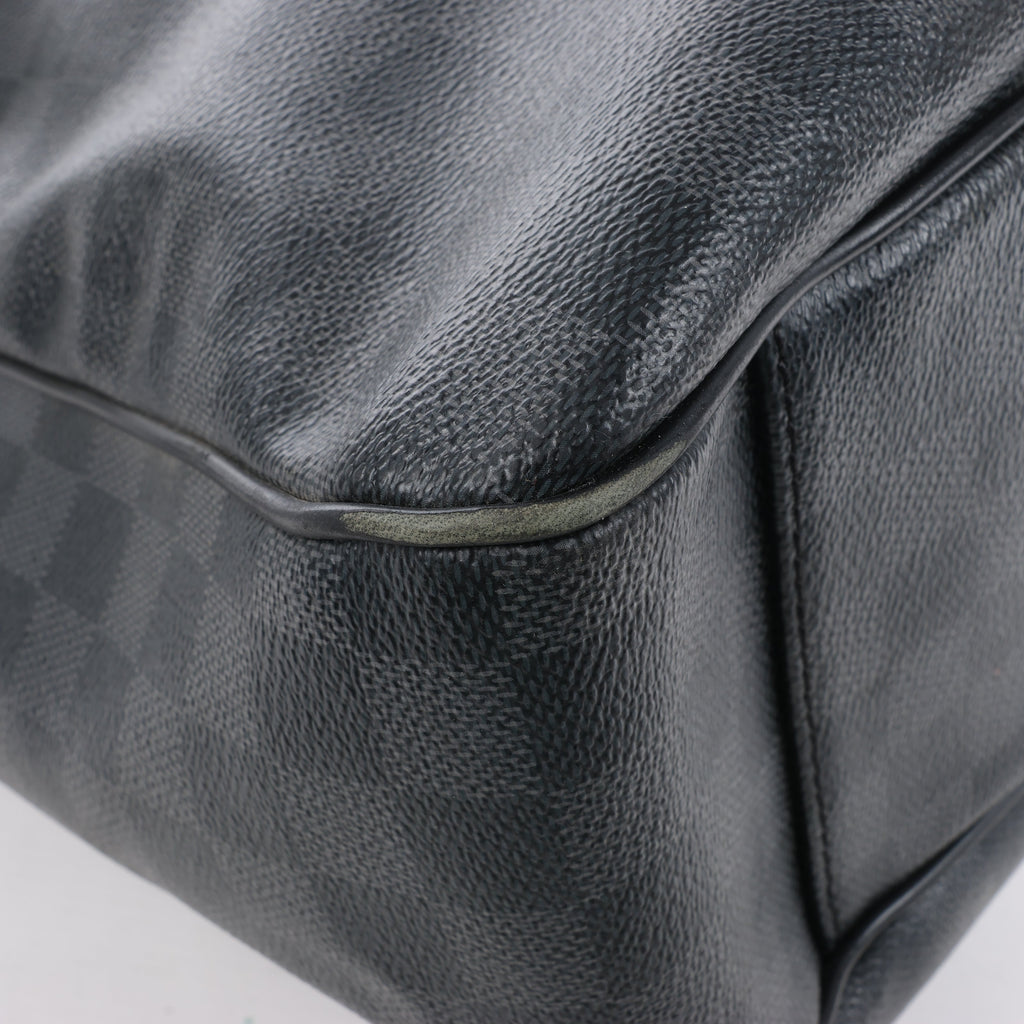 Louis Vuitton Damier Graphite Tadao Handbag in Black