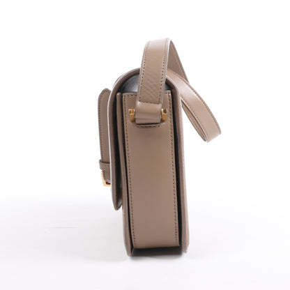 Saint Laurent Paris Solferino Leder-Umhängetasche in Schwarz 711039