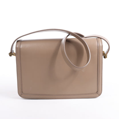 Saint Laurent Paris Solferino Leder-Umhängetasche in Schwarz 711039