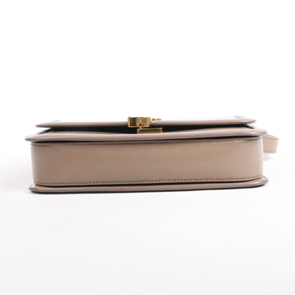 Saint Laurent Paris Solferino Leder-Umhängetasche in Schwarz 711039