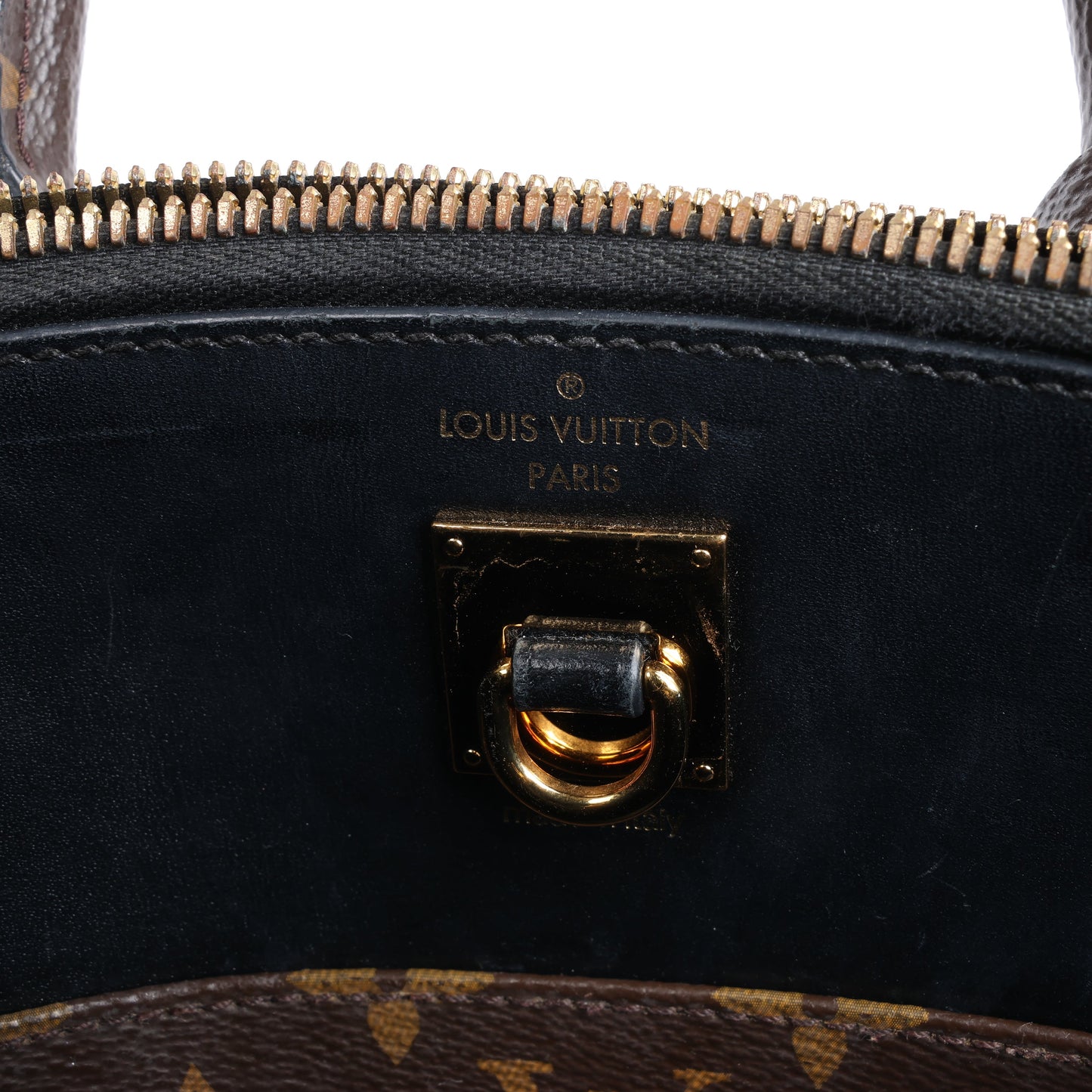 Louis Vuitton LV Logo City Steamer PM Handbag in Beige x Black