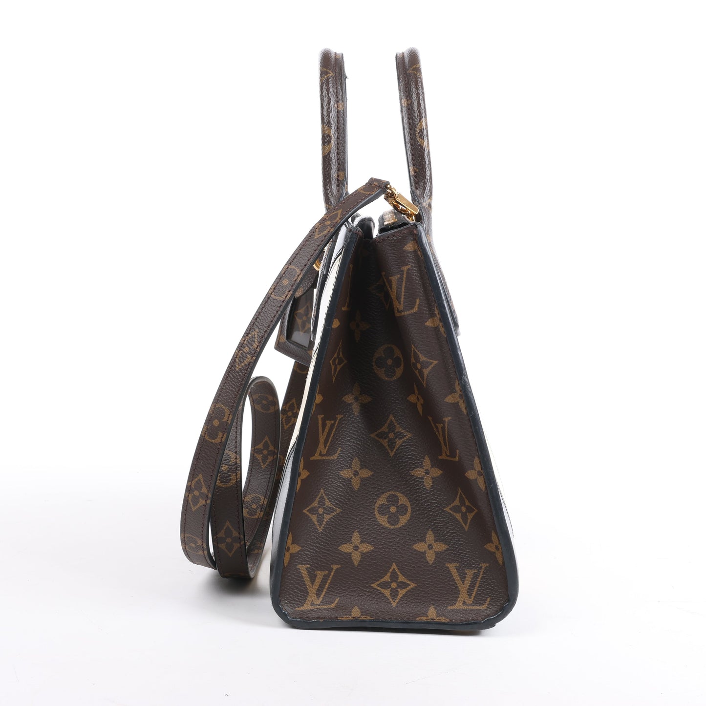 Louis Vuitton LV Logo City Steamer PM Handbag in Beige x Black