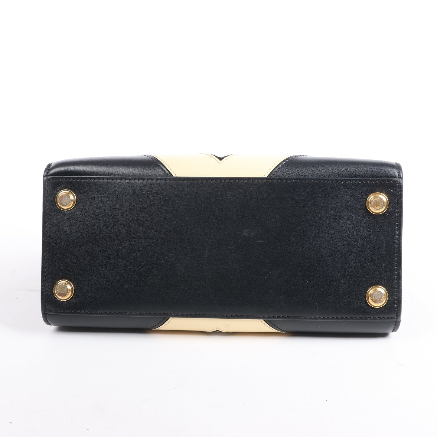 Louis Vuitton LV Logo City Steamer PM Handbag in Beige x Black