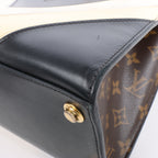 Louis Vuitton LV Logo City Steamer PM Handbag in Beige x Black