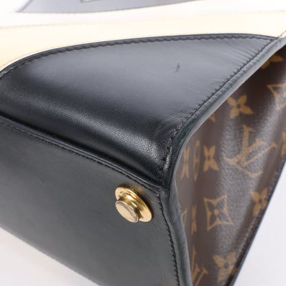 Louis Vuitton LV Logo City Steamer PM Handbag in Beige x Black