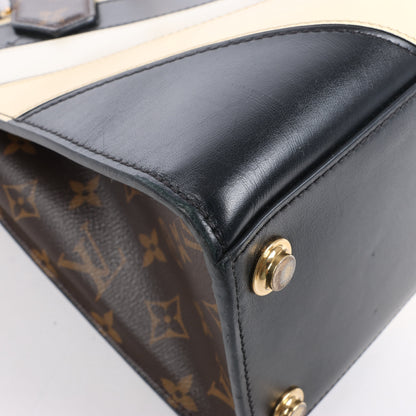 Louis Vuitton LV Logo City Steamer PM Handbag in Beige x Black