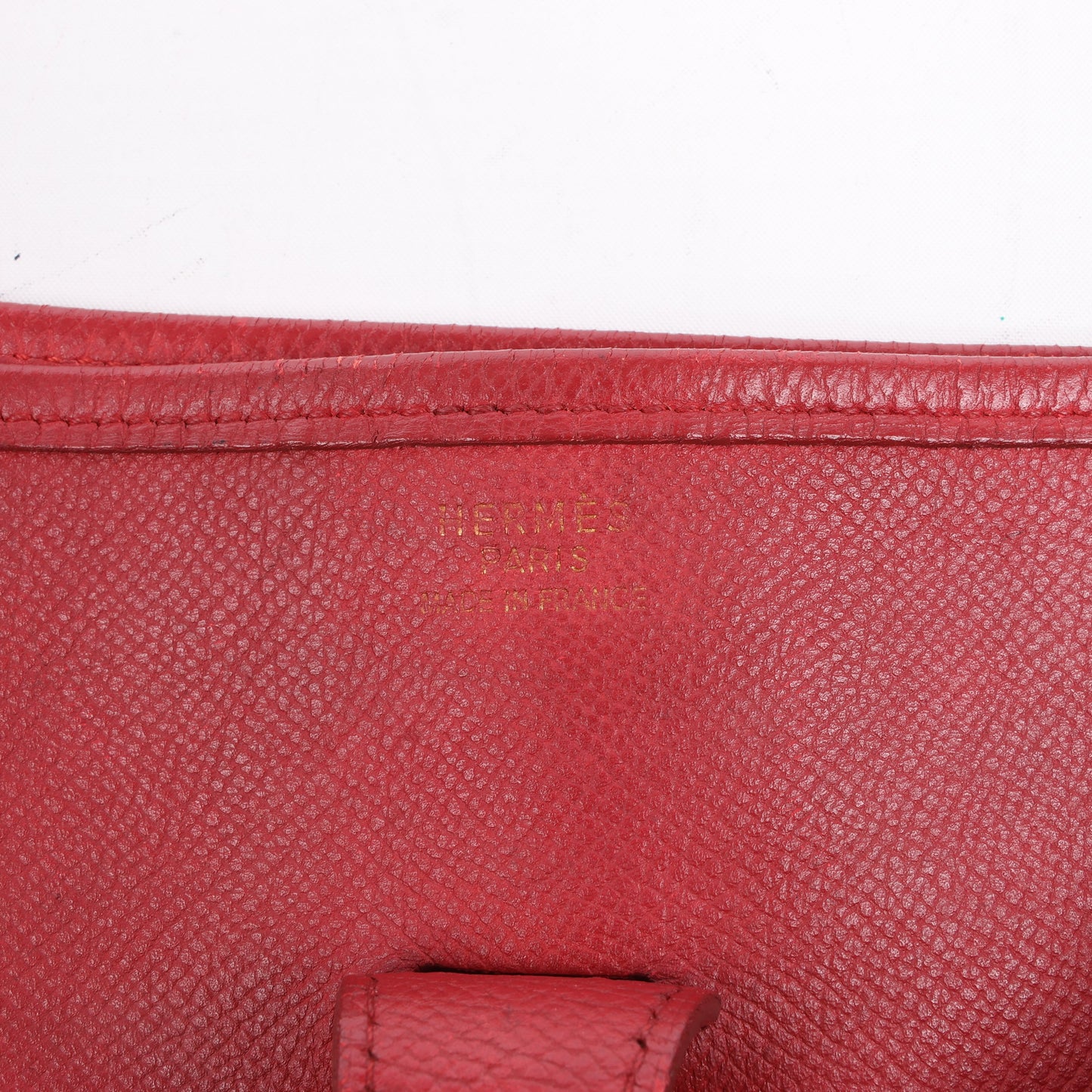 Hermès Evelyne 1 33 GM Cushbell Red Gold Metal Fittings A: 1997