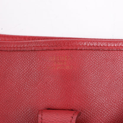 Hermès Evelyne 1 33 GM Cushbell Red Gold Metal Fittings A: 1997
