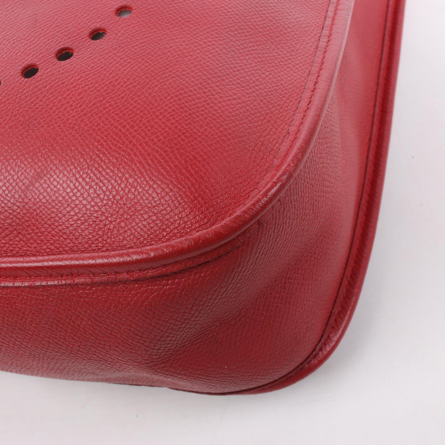 Hermès Evelyne 1 33 GM Cushbell Red Gold Metal Fittings A: 1997