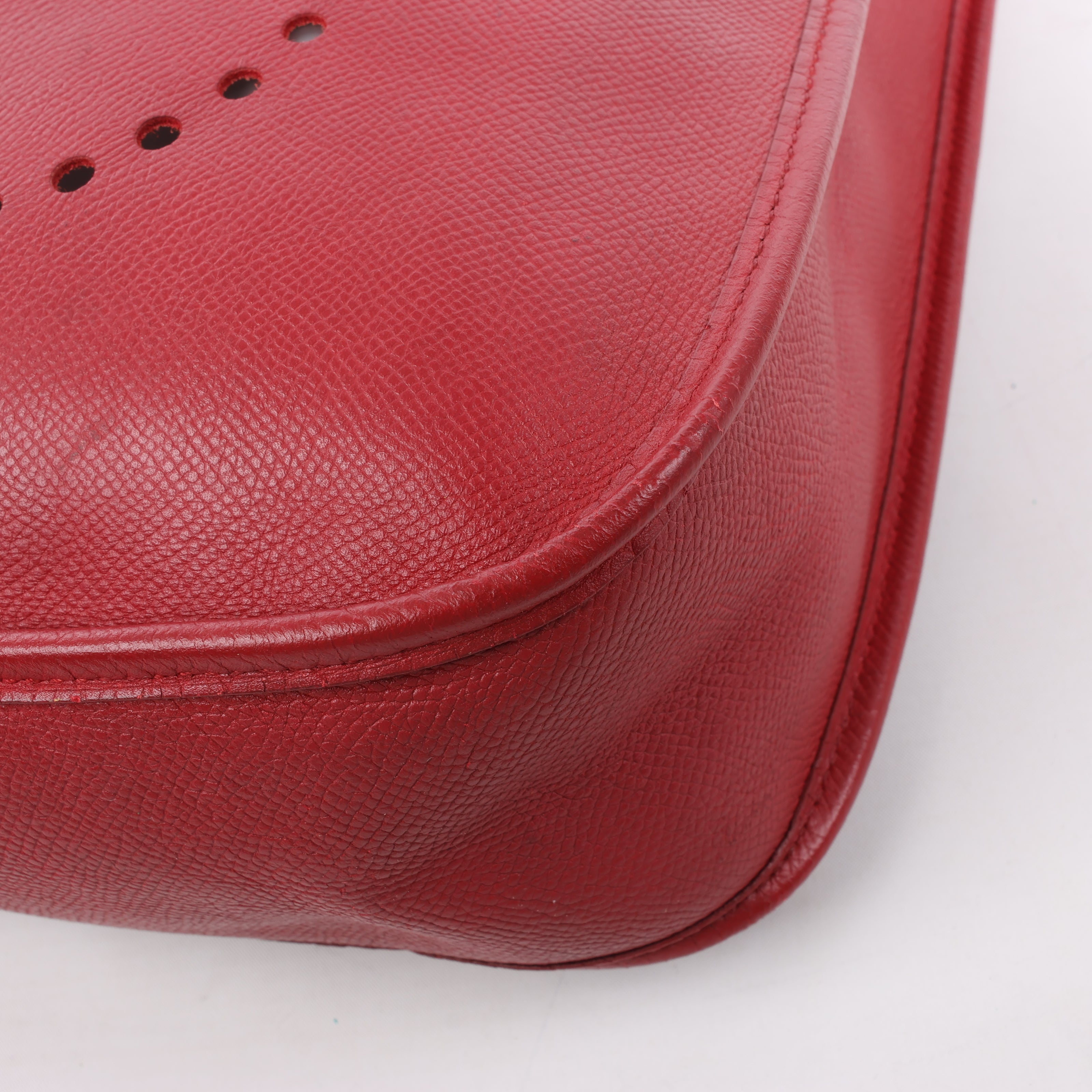 Hermès Evelyne 1 33 GM Cushbell Red Gold Metal Fittings A: 1997