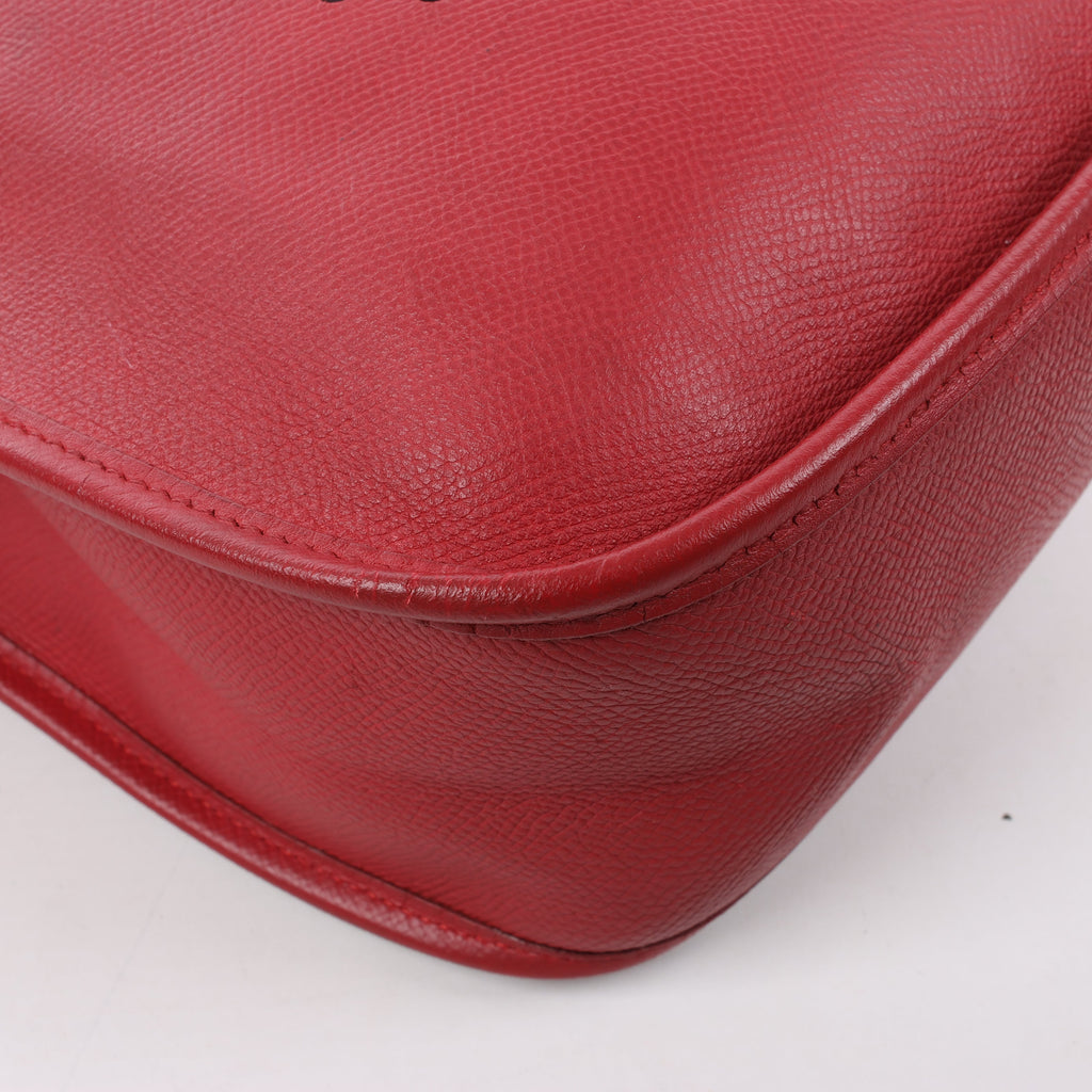 Hermès Evelyne 1 33 GM Cushbell Red Gold Metal Fittings A: 1997