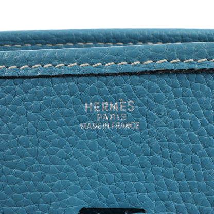 Hermès Evelyne 1 29 PM Taurillon Clémence Bleu Jean Garnitures en métal argenté □H: 2004