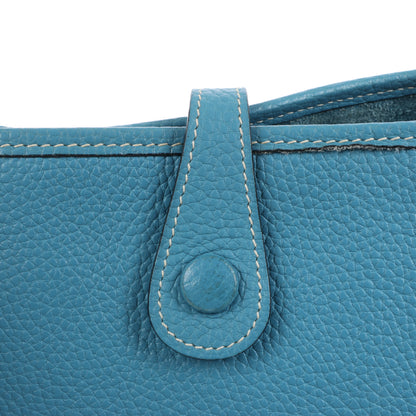 Hermès Evelyne 1 29 PM Taurillon Clémence Bleu Jean Garnitures en métal argenté □H: 2004
