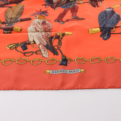 Hermès Carré 90 "LES OISEAUX DU ROY" Silk Scarf