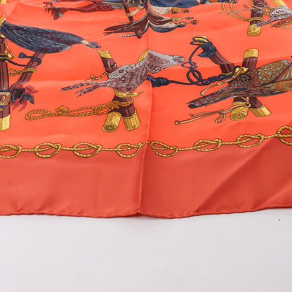 Hermès Carré 90 "LES OISEAUX DU ROY" Silk Scarf