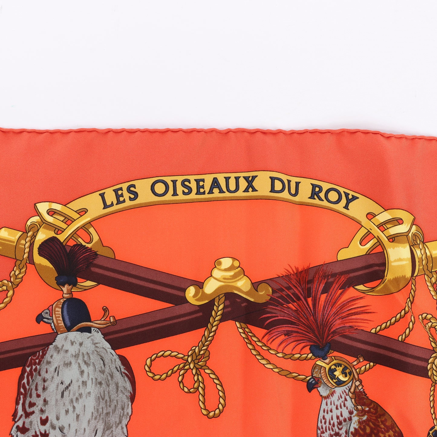 Hermès Carré 90 "LES OISEAUX DU ROY" Silk Scarf