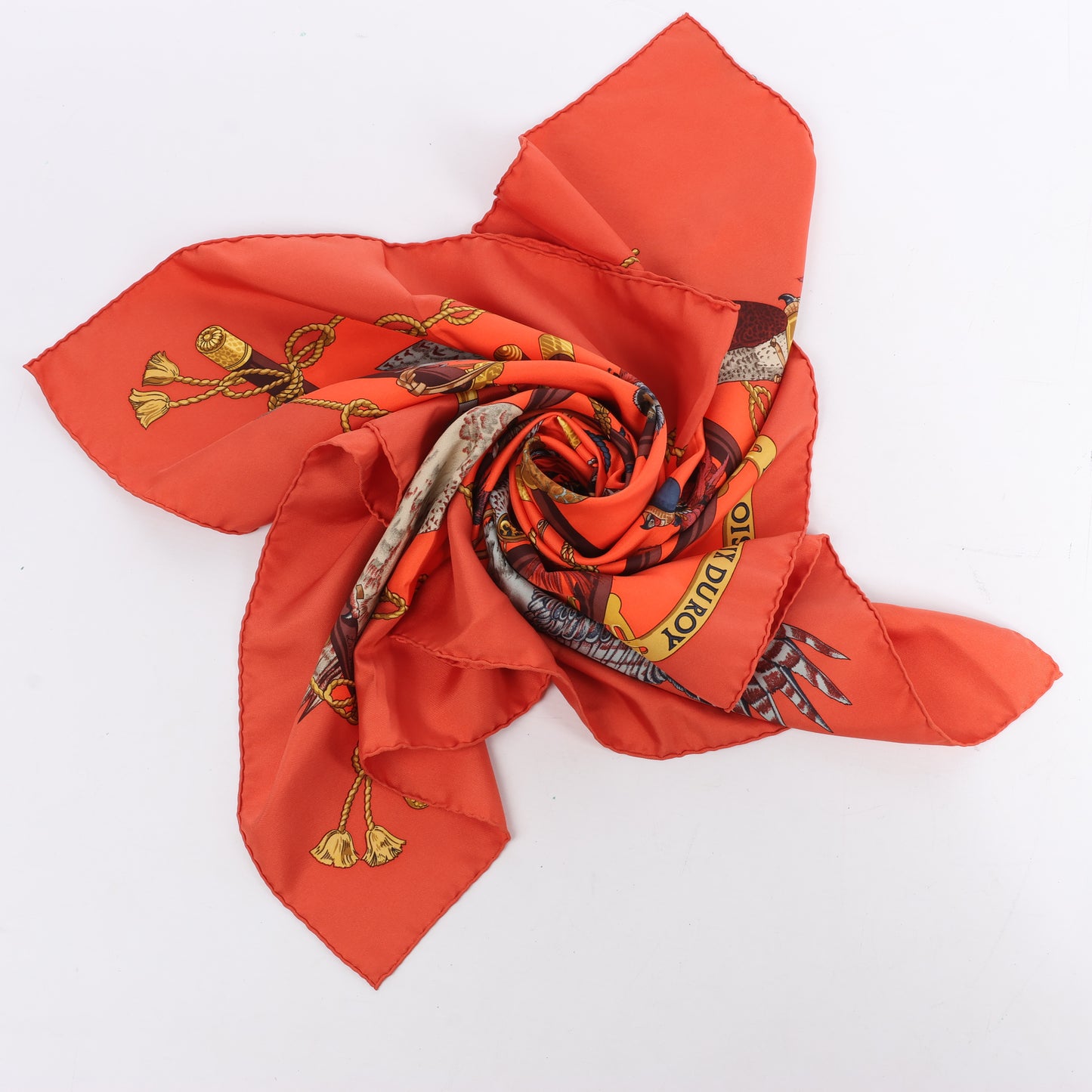 Hermès Carré 90 "LES OISEAUX DU ROY" Silk Scarf