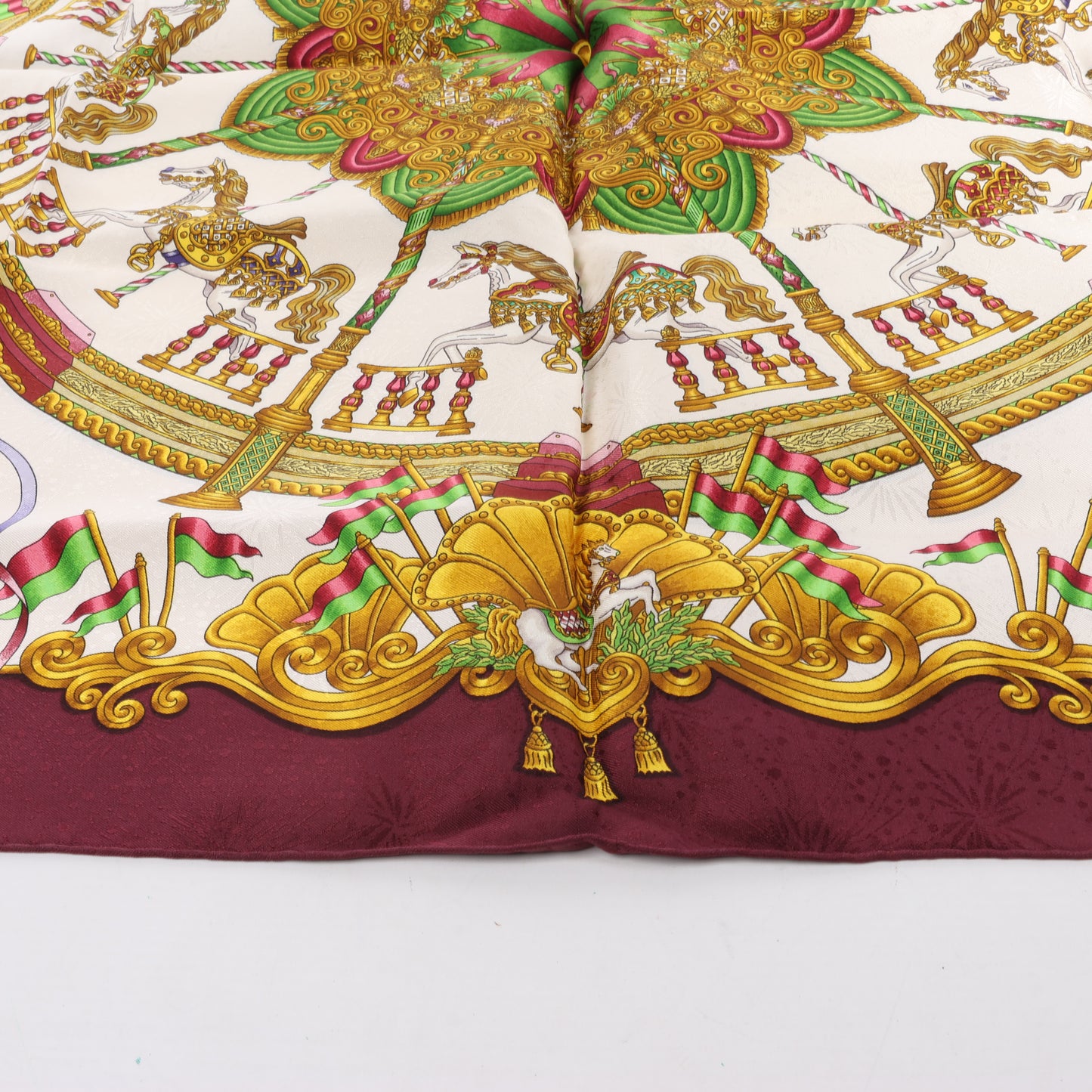 Hermes Carré 90 "LUNAPARK " 100% Silk Scarf