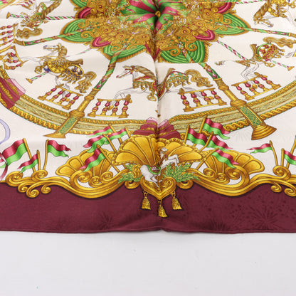 Hermes Carré 90 "LUNAPARK " 100% Silk Scarf