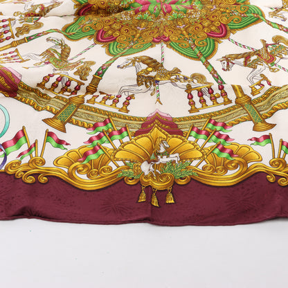 Hermes Carré 90 "LUNAPARK " 100% Silk Scarf