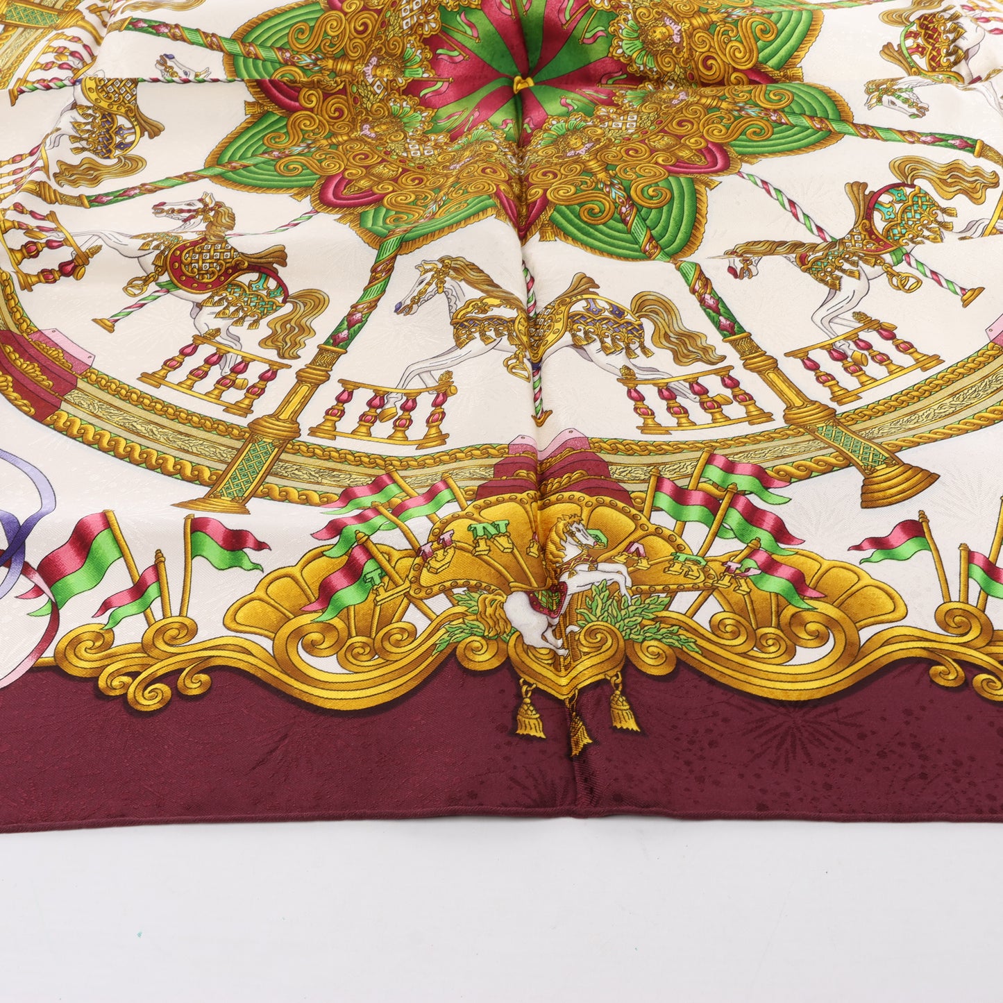 Hermes Carré 90 "LUNAPARK " 100% Silk Scarf