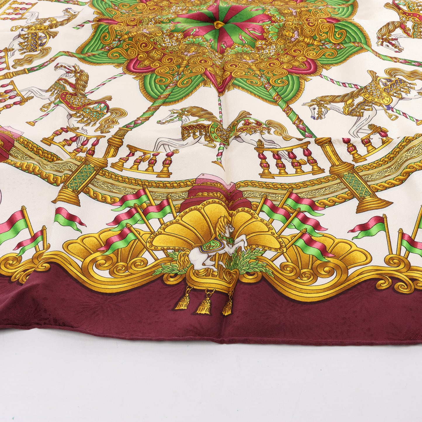 Hermes Carré 90 "LUNAPARK " 100% Silk Scarf