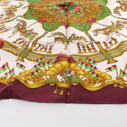 Hermes Carré 90 "LUNAPARK " 100% Silk Scarf