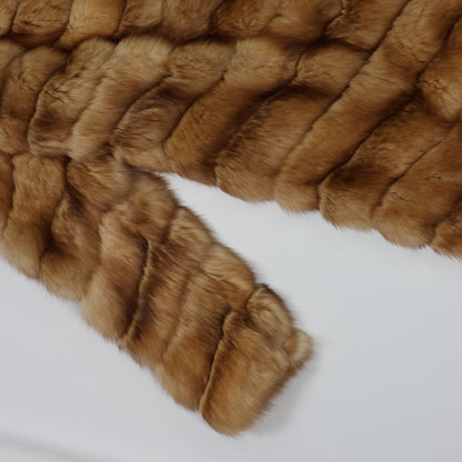 Vintage Christian Dior Paris Golden Marten Fur Coat