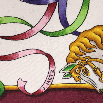 Hermes Carré 90 "LUNAPARK " 100% Silk Scarf