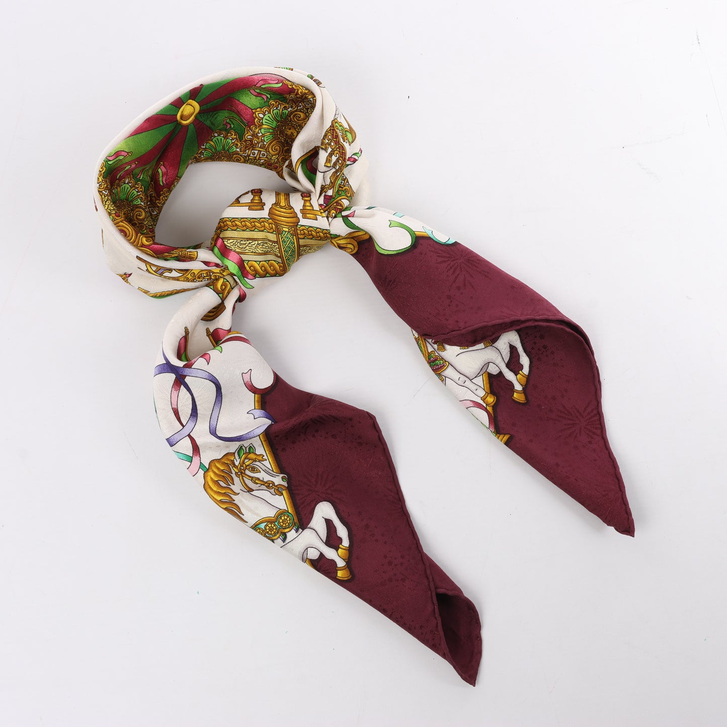 Hermes Carré 90 "LUNAPARK " 100% Silk Scarf
