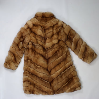 Vintage Christian Dior Paris Golden Marten Fur Coat