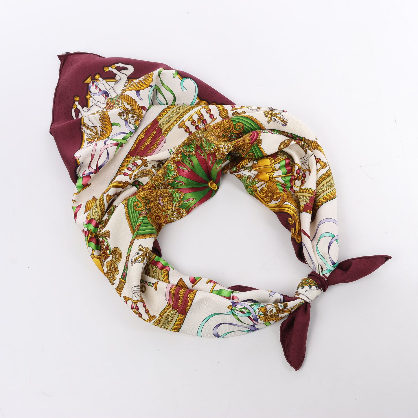 Hermes Carré 90 "LUNAPARK " 100% Silk Scarf