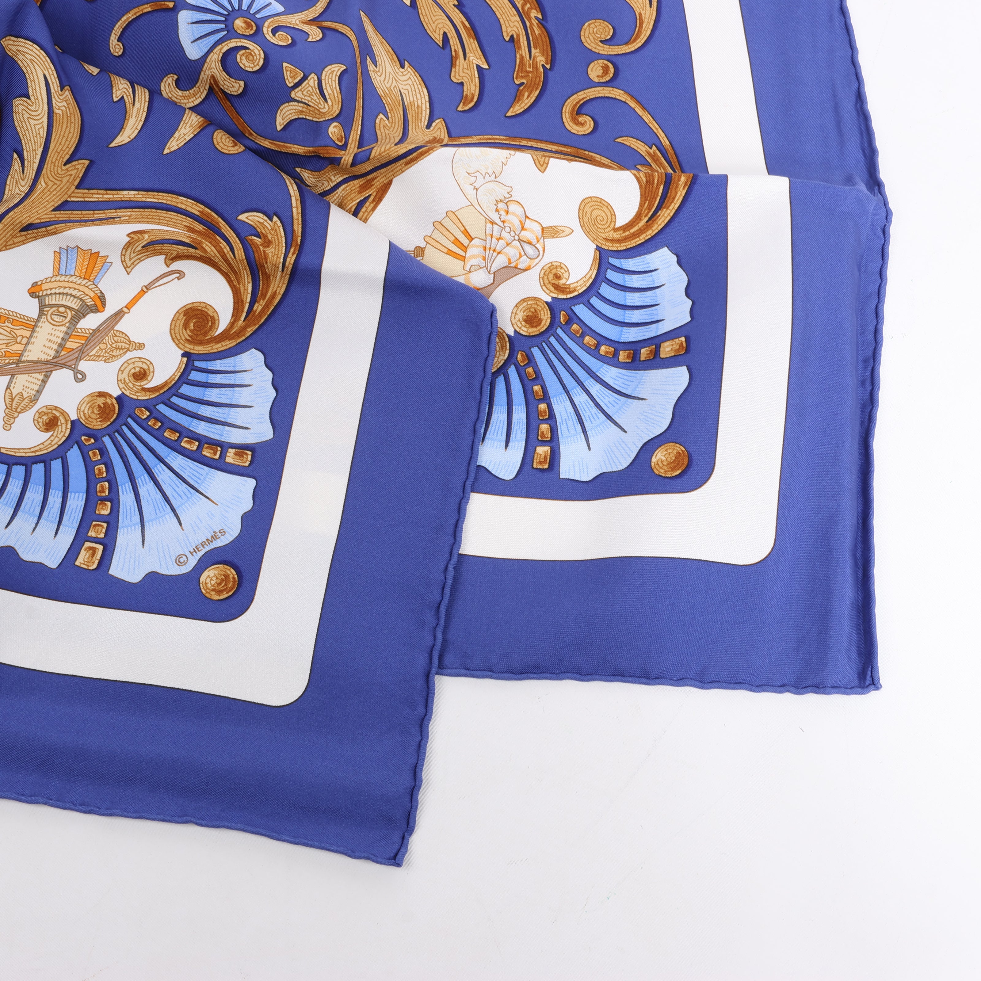 Hermes Carré 90 "Cheval Turc" 100% Silk Scarf