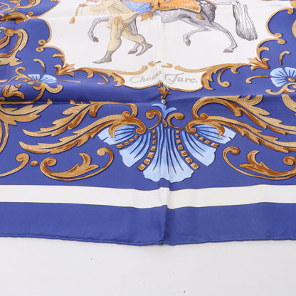 Hermes Carré 90 "Cheval Turc" 100% Silk Scarf
