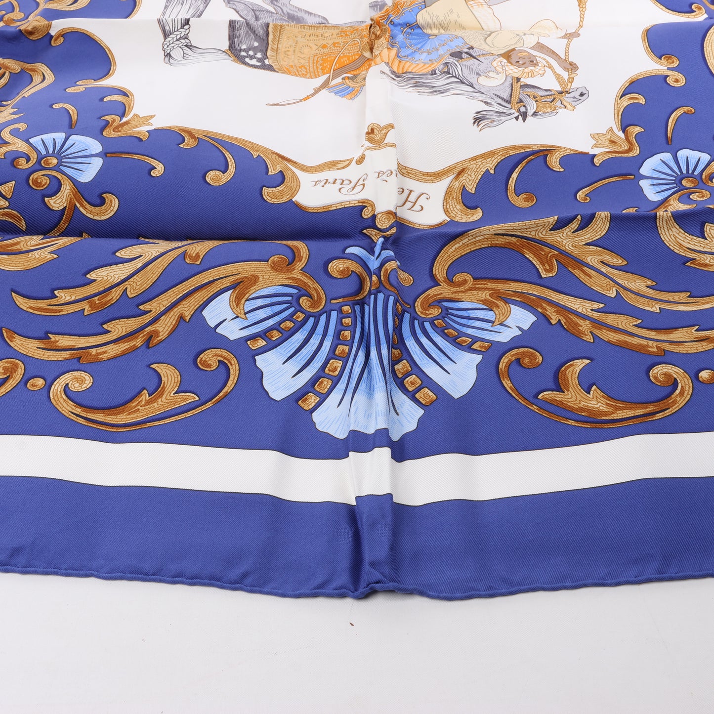 Hermes Carré 90 "Cheval Turc" 100% Silk Scarf