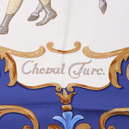 Hermes Carré 90 "Cheval Turc" 100% Silk Scarf
