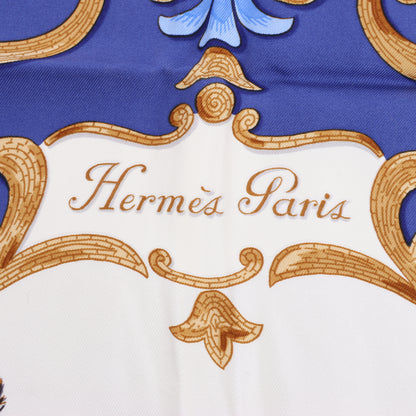 Hermes Carré 90 "Cheval Turc" 100% Silk Scarf