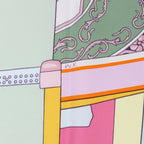 Hermes Carré 90 "LA BERLINE BAYADERE" Silk handkerchief in Pastel